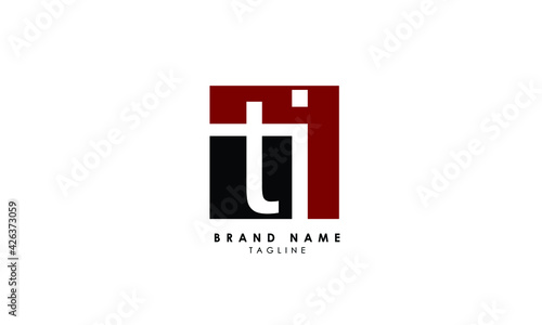 Alphabet letters Initials Monogram logo TI, IT, T and I