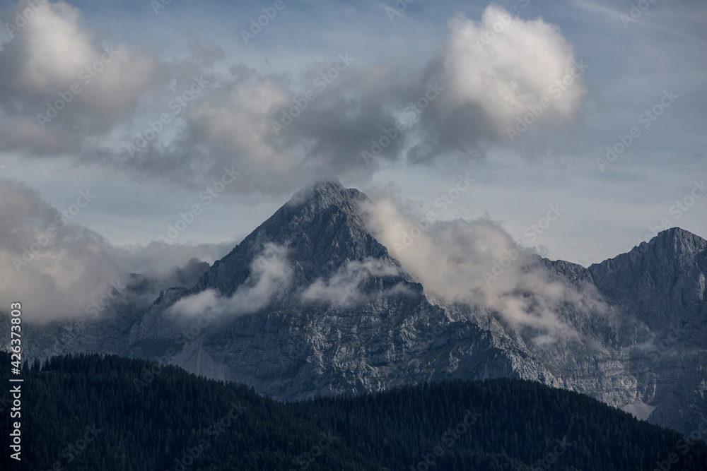 Mountain panorama in Bavaria, Germany