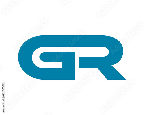 GR letter initial logo icon