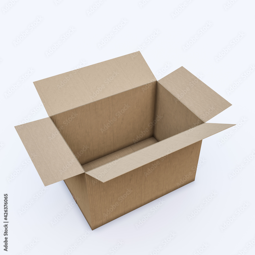 cardboard box isolated on white background cardboard box isolated on white background