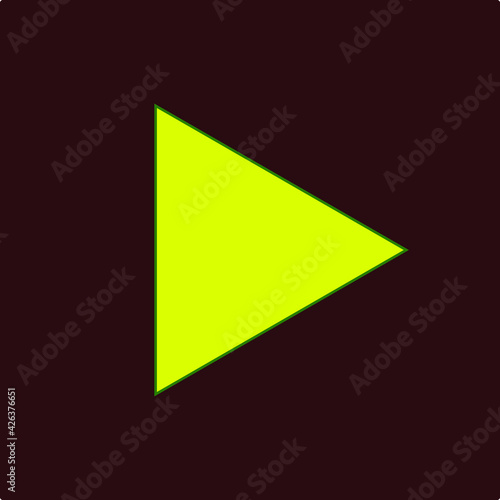 Free Download Play button having yellow and dark color - GFXLoad