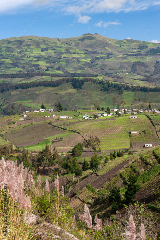 Countryside and farmland near Cuenca - Ecuador