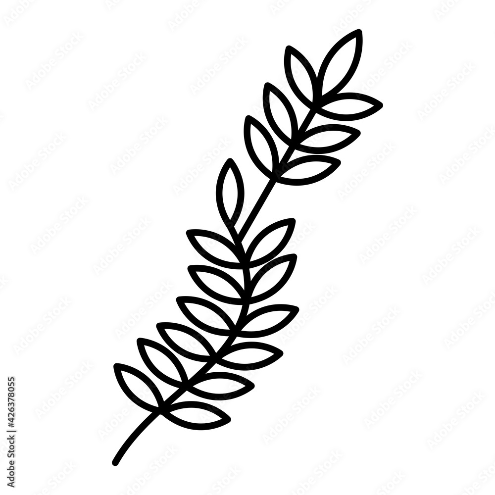 Vector Branch Outline Icon Design Vector Branch Outline Icon Design