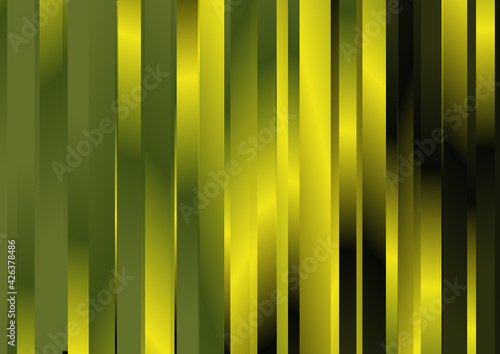 Green and Gold Gradient Stripes Background