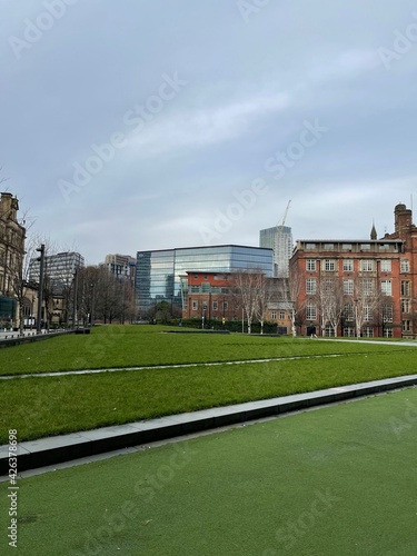 Old buildings in Manchester City centre. 