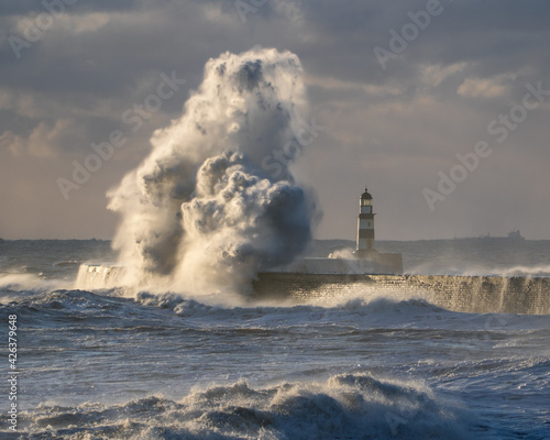 Storm wave at Seaham
