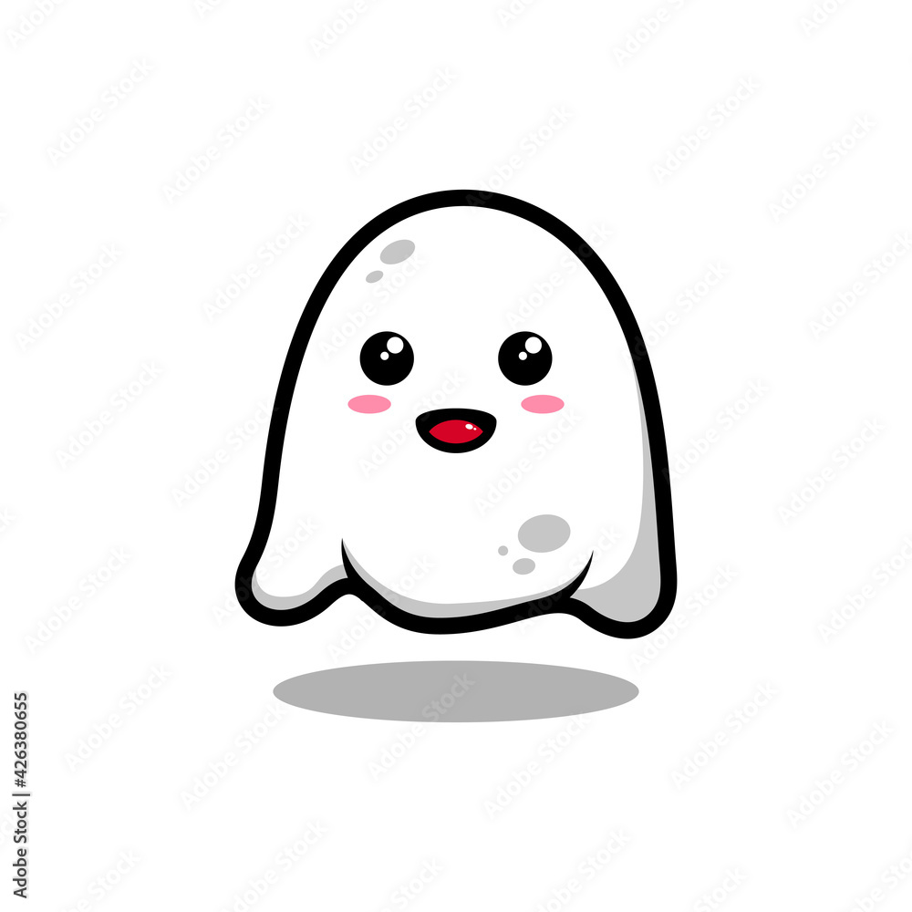 Illustration vector graphic design asset of ghost character. Suitable for multipurpose content. Illustration vector graphic design asset of ghost character. Suitable for multipurpose content.