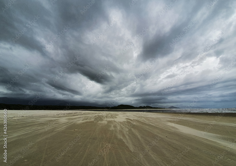 Storm Clouds Over the Sand