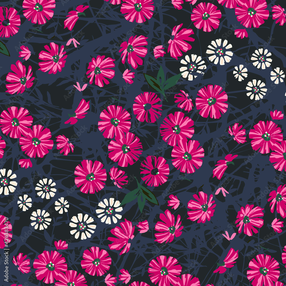 Abstract floral seamless pattern. Abstract floral seamless pattern.