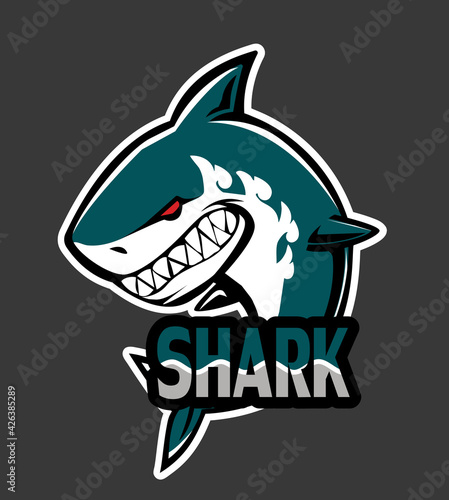shark icon sign logo vector