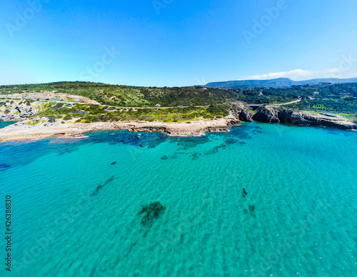 Turquoise water in Alghero southern shore