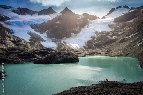 Icebergs Lagoon and Vinciguerra Glacier. Ushuaia.