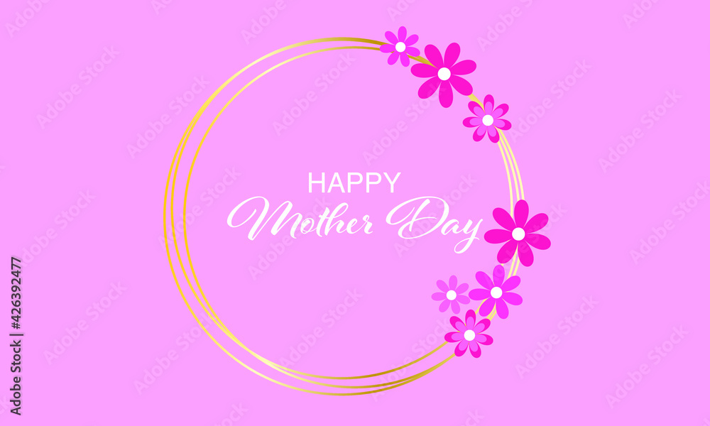 mothers day, mother day, day mother's, day mothers, day mother, mother, mothers, appreciation mother's day, appreciation mother, flower, hearts, greeting, card, pink, gold, greeting card, illustration
