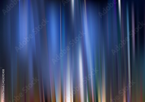 Abstract Blue and Brown Shiny Vertical Stripes Background