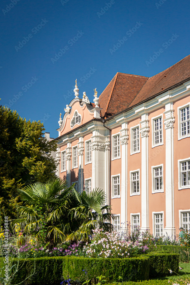 Fototapeta premium Facade of the New Palace in the city of Meersburg, Germany