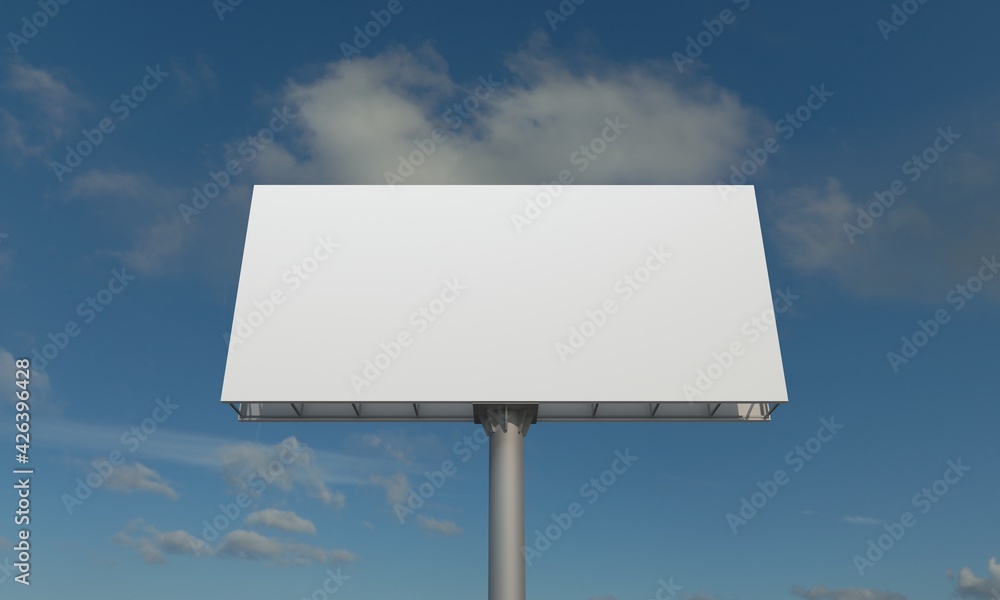 Billboard Sign 3D Rendered Illustration Billboard Sign 3D Rendered Illustration