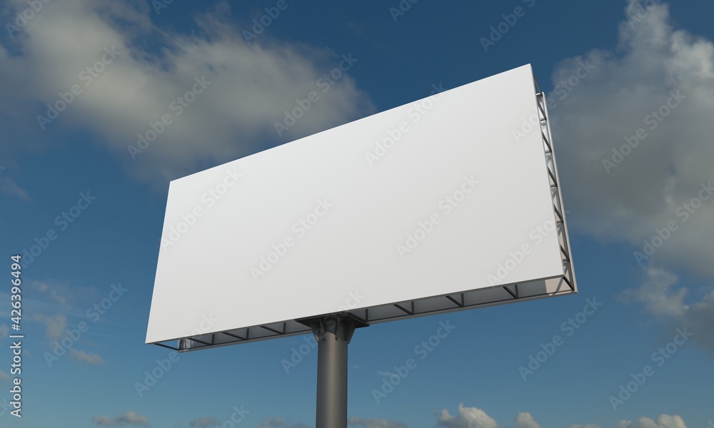 Obraz premium Billboard Sign 3D Rendered Illustration