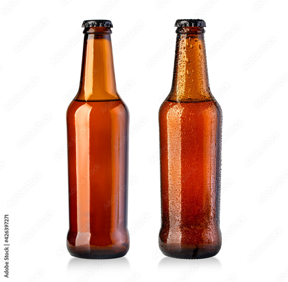 brown beer bottle