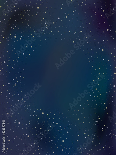 星空の背景　フレーム素材