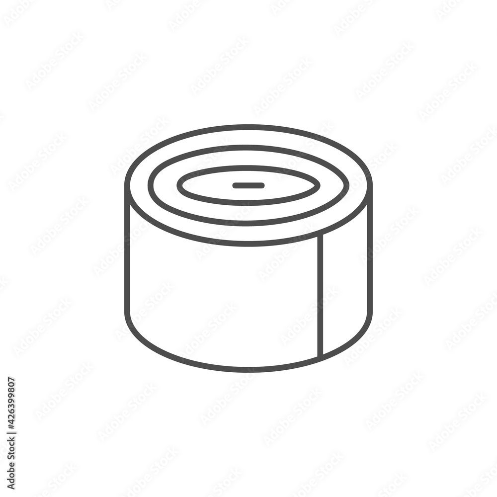Sheet metal roll line icon Sheet metal roll line icon