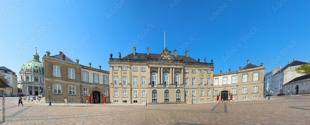 Amalienborg Slot (Amalienborg Palace) copenhagen Region Sjælland (Region Zealand) Denmark