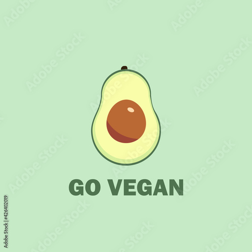 Go vegan! Avocado encourages everyone to go vegan.