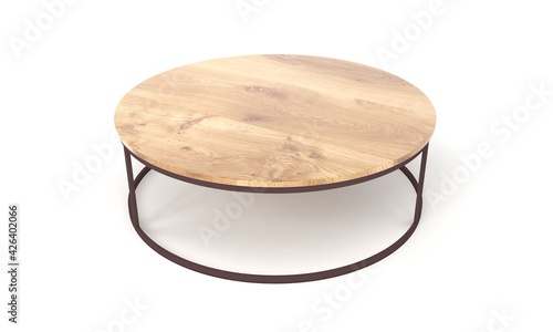 Center coffee Table furniture 3D Rendering photo