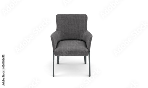Chair Front View furniture 3D Rendering
