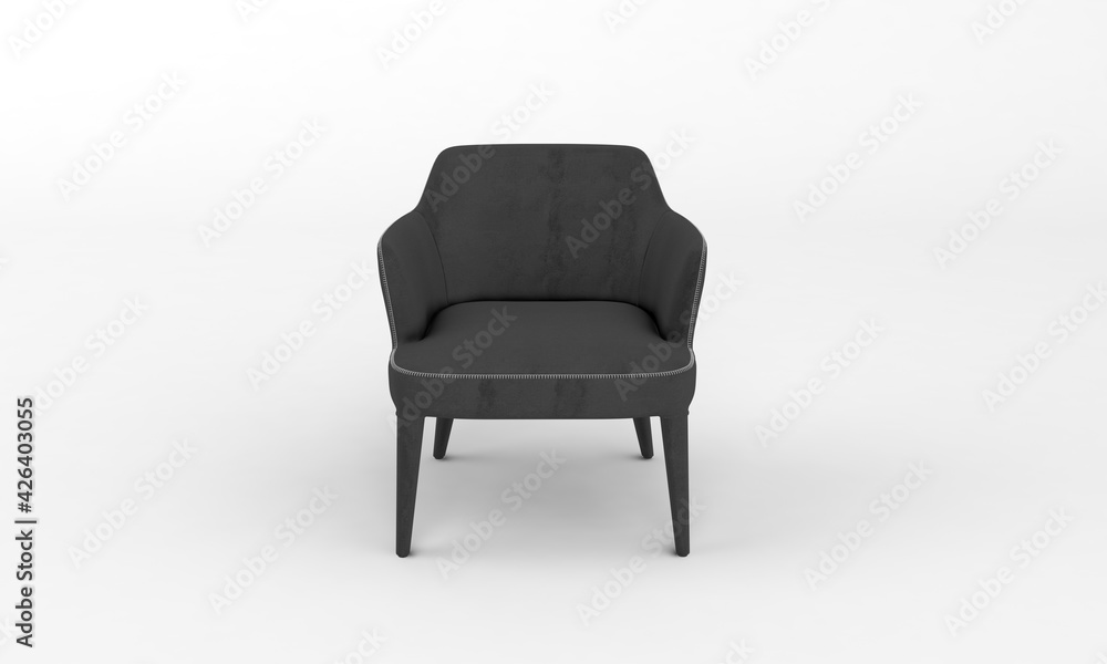 Chair Front View furniture 3D Rendering Chair Front View furniture 3D Rendering