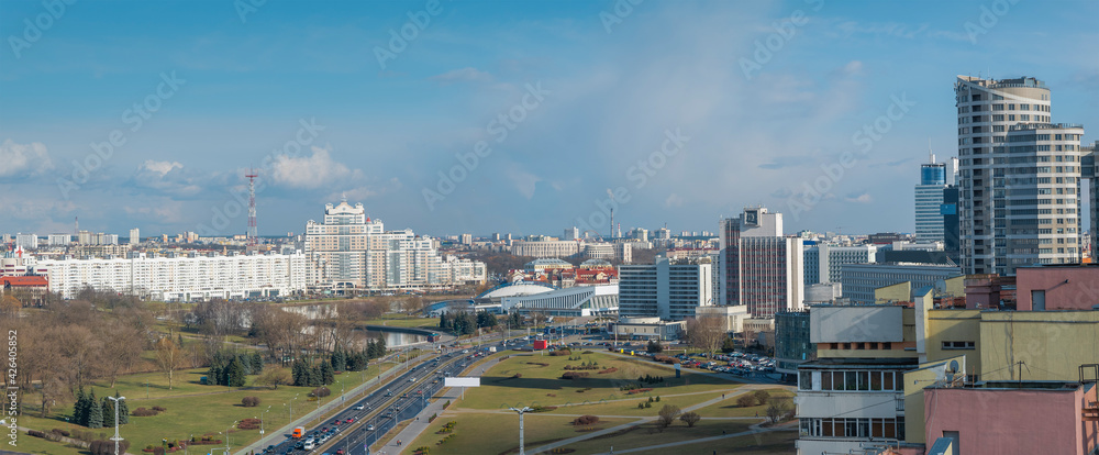 Obraz premium historical district of the city of Minsk.