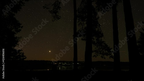 time lapse from night to day