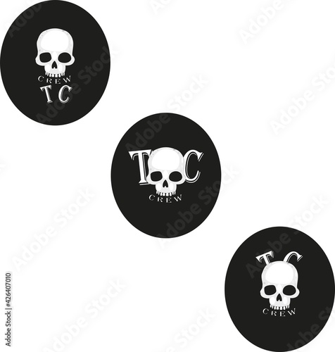 Vector icon of skull.death logo