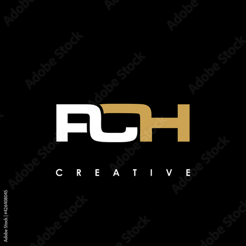 PCH Letter Initial Logo Design Template Vector Illustration photo