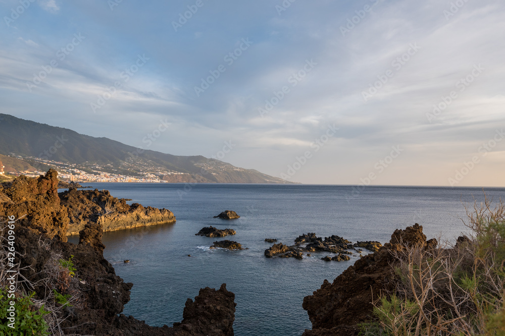 Küstenlandschaft bei Los Cancajos, La Palma, Kanarische Insel