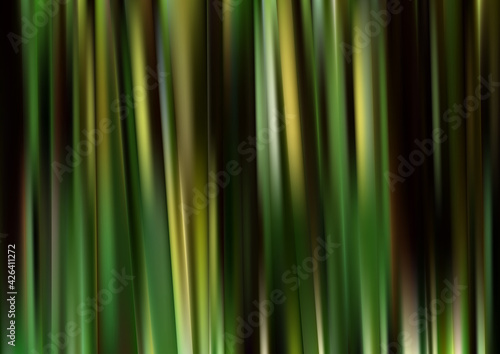 Green and Black Abstract Shiny Vertical Stripes Background