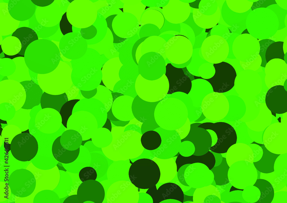 Green circles background. Green confetti. Vector illustration.
Green circles background. Green confetti. Vector illustration.