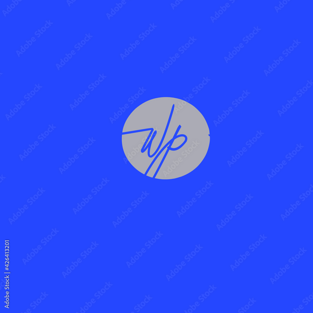 Initial wp beauty monogram and elegant logo design Initial wp beauty monogram and elegant logo design