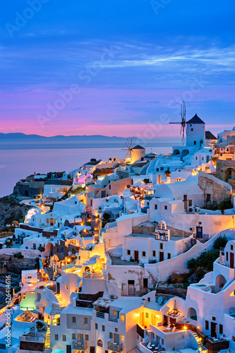 Famous greek tourist destination Oia, Greece