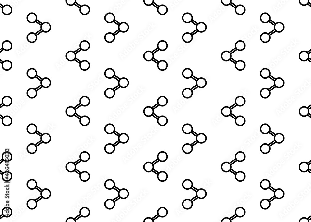 Share icon Geometric seamless pattern for design.