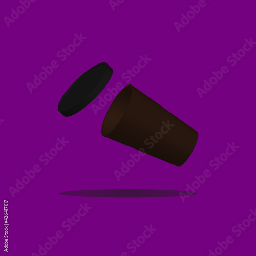 illustration of a spoon with chocolate