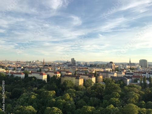 The skyline of the suburbs of Vienna Austria