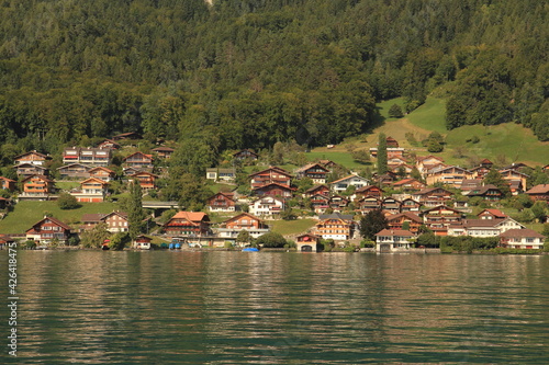 Lake Thun near the Interlaken in Switzerland.