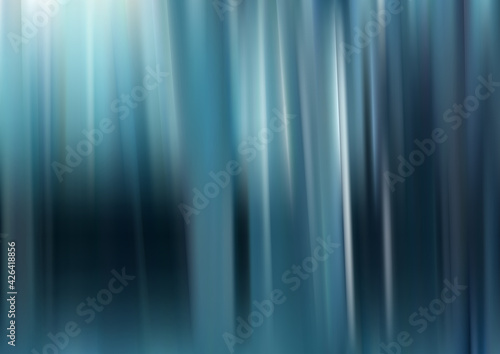 Dark Blue Shiny Vertical Lines and Stripes Background Vector Illustration