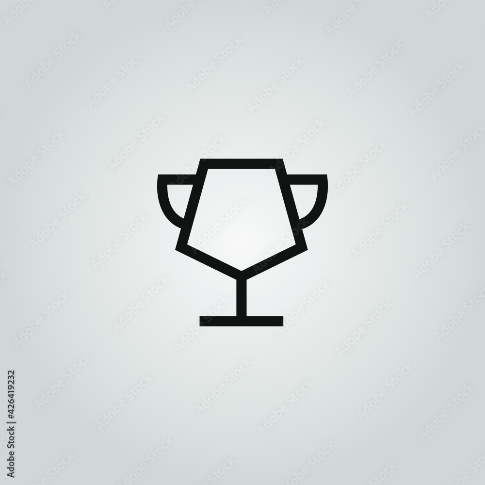 thropy logo. icon. vector illustration