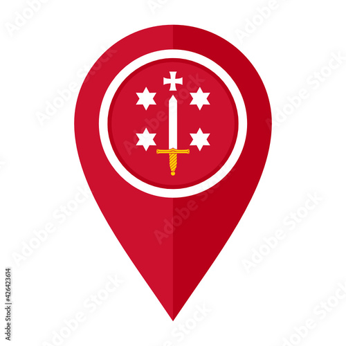 flat map marker icon with haarlem flag isolated on white background Free Download flat map marker icon with haarlem flag isolated on white background - GFXLoad