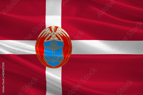 Flag of Dragor is a municipality in Denmark photo