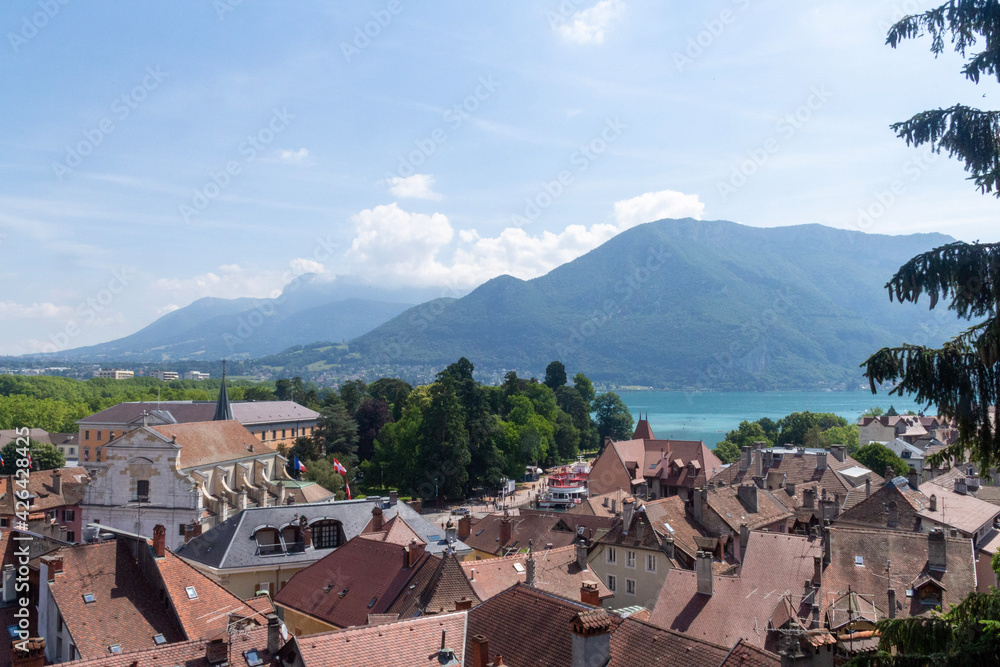 view of the city of annecy