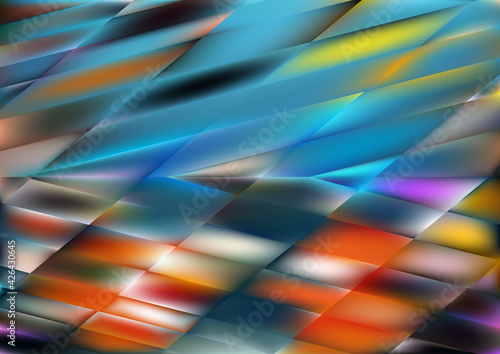 Abstract Red Yellow and Blue Graphic Background