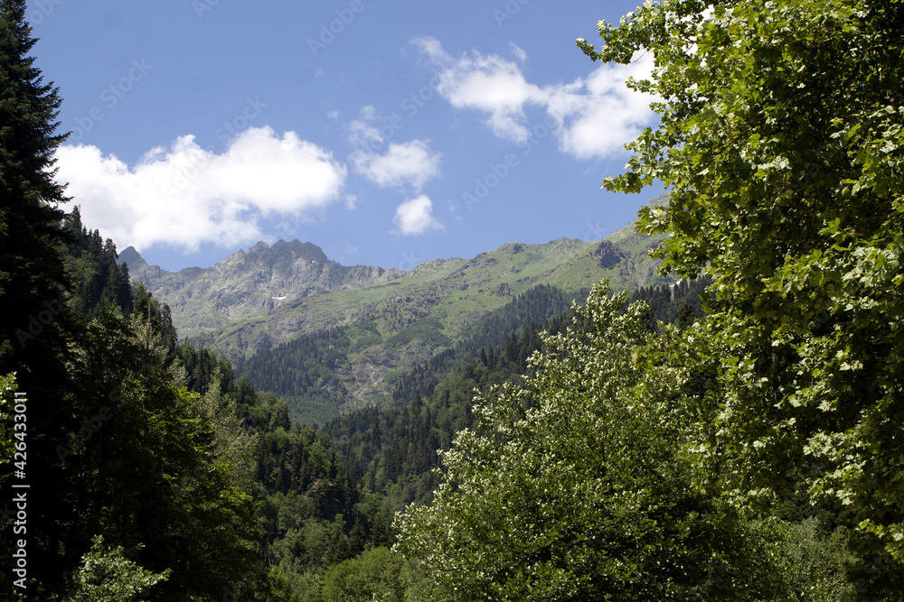 landscape with clouds