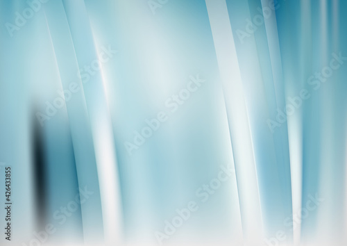 Abstract Blue and White Shiny Vertical Lines and Stripes Background
